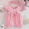 Baby Bow & Polka Dot Bodysuit Set