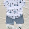 Boys' Summer Print Tee & Shorts Set