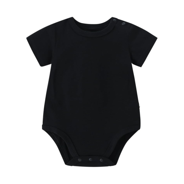 Classic Black Baby Bodysuit