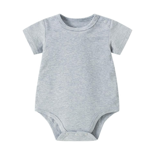 Heather Grey Baby Bodysuit