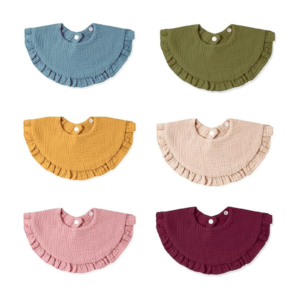 Pastel Ruffle Bib Set