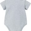 Heather Grey Baby Bodysuit