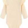 Apricot Collared Baby Romper