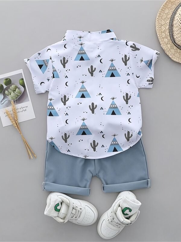 Boys' Summer Print Tee & Shorts Set