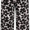 Black & White Floral Two-Piece Set