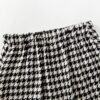 Black & White Houndstooth Skirt Set
