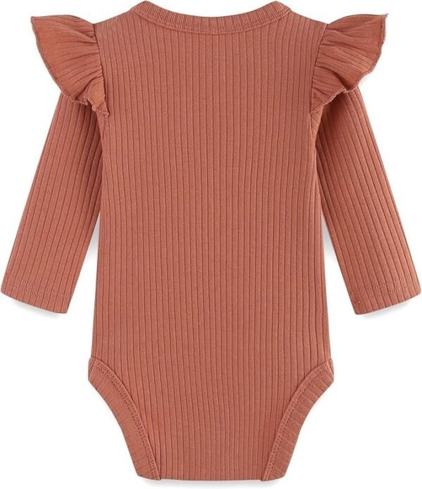 Brown Cap-Style Baby Romper