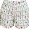 Green & Blue Printed Shorts Set