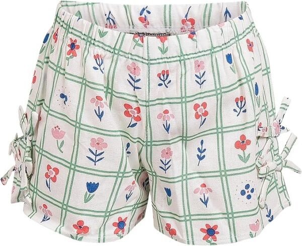 Green & Blue Printed Shorts Set