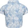 Blue Floral Skirt Set