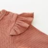 Brown Cap-Style Baby Romper