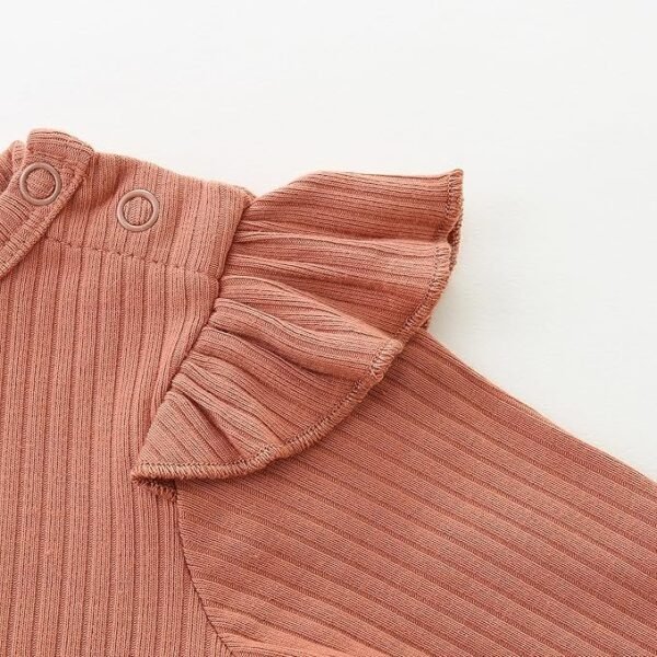 Brown Cap-Style Baby Romper