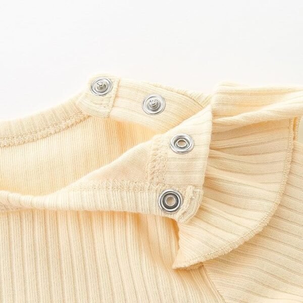 Apricot Collared Baby Romper