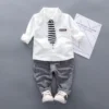 d74dc323553ce5394aeff1b00685d071.webp Little Gentleman Shirt & Tie Set