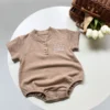 Little Bear Print Baby Romper