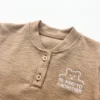 Little Bear Print Baby Romper