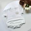 Little Bear Print Baby Romper