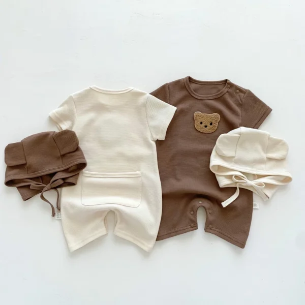 sg-11134201-7qve4-lfjpdfw9t0f69d.webp Bear Waffle Baby Romper Set