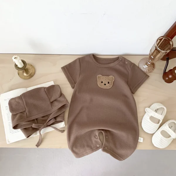 sg-11134201-7qvfj-lfjpdiz9alyffa.webp Bear Waffle Baby Romper Set