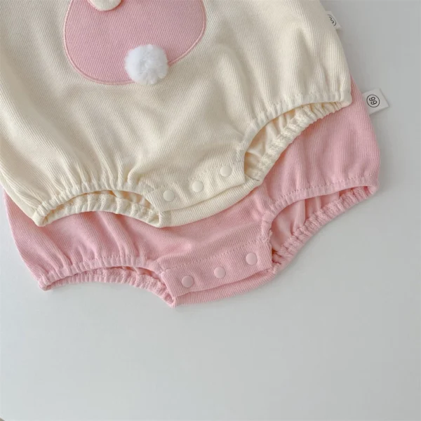 Bunny Stripe Baby Romper