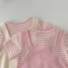 Bunny Stripe Baby Romper