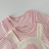 Bunny Stripe Baby Romper