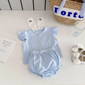 sg-11134201-7rdxp-lzn16fu5h587e5.webp Bunny Ears Baby Top & Shorts Set